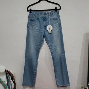AG Adriano Goldschmied The Everett Slim Straight Light Wash Jeans Size 30R